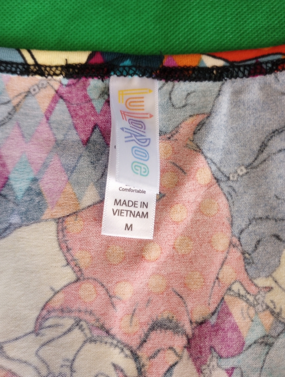 LuLaRoe Disney Oogie Boogie Pastel  Print Top - Pink, Blue, Cream - Picture 3 of 4